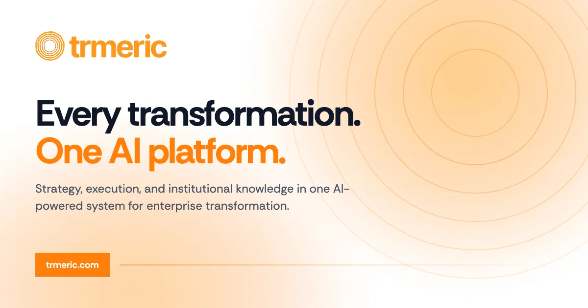 Trmeric Connects Enterprise Transformation to Measurable ROI
